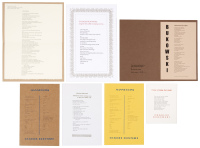 Eight Bukowski broadsides published by Bottle of Smoke Press