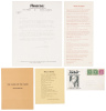 His Wife, the Painter - plus two other broadsides a letter from E.V. Griffith to Jon Webb
