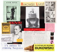 Seventeen pieces of Charles Bukowski ephemera