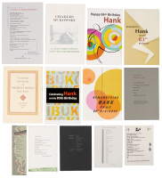 A large collection of smaller broadsides by Charles Bukowski