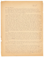 Signed typescript letter from Hunter S. Thompson - Big Sur, 1961