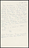 Autograph letter signed from Horton Smith to the future PGA President Warren Orlick