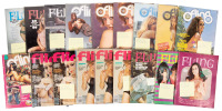Nineteen issues of Fling magazine featuring Charles Bukowski