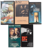 A selection of VHS based on the writings of Charles Bukowski