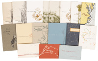 Twenty Robert Frost Christmas Greetings from Spiral Press - one inscribed