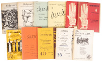 Large selection of literary journals with Charles Bukowski appearances, 1959-1965