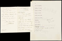 Four-page letter written by Walter J. Travis to his daughter