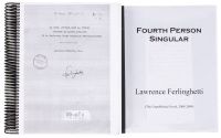 Copy of Ferlinghetti's dissertation [with] draft of Little Boy with early title Fourth Person Singular