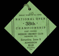 Ticket for admission to the 38th National Open Championship