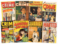 CRIME COMICS: Lot of Eight Crime Comic Books