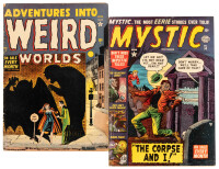 ADVENTURES INTO WEIRD WORLDS No. 7 [and] MYSTIC No. 14 * Lot of Two Comic Books