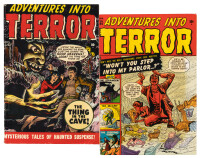 ADVENTURES INTO TERROR Nos. 43 and 44 [1st & 2nd Issues] * Lot of Two Comic Books