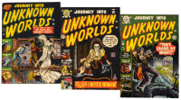 JOURNEY INTO UNKNOWN WORLDS Nos. 9, 13 and 15 * Lot of Three Comic Books