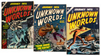 JOURNEY INTO UNKNOWN WORLDS Nos. 24, 25 and 32 * Lot of Three Comic Books