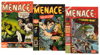 MENACE Nos. 4, 7 and 8 * Lot of Three Comic Books