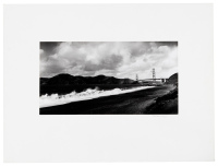 [Surf at Baker Beach, looking toward Golden Gate Bridge]
