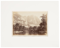 Yosemite Falls from the Merced, 1865-66