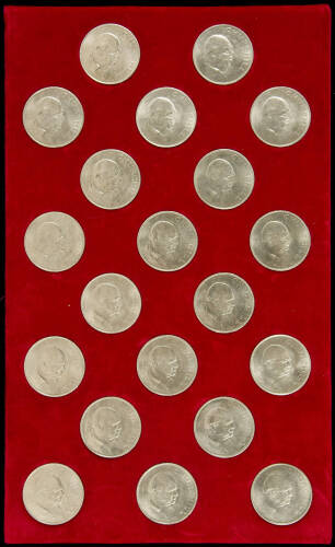 Twenty 1965 Winston Churchill Commemorative Crown (5 shilling) Coins