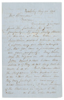 Letter to Mississippi plantation owner after the Union occupation of Natchez