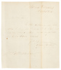 Letter notifying a Maryland grandee that his brother would be legally permitted to bring his slaves into the state