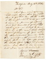 Letter from Pennsylvania informer about fugitive slave from Virginia