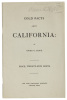 Cold Facts About California