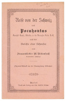 Reise von der Schweiz nach Pocahontas, Randolph County, Arkansas in de vereinigten Staaten, N. A. nach dem Berichte einer Schwesster vom Frauenkloster M. Rickenbach