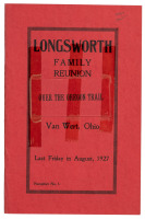 Diary of Basil Nelson Longsworth, March 15, 1853 to January 22, 1854. Covering the period of his migration from Ohio to Oregon