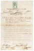 Labor contract for an emancipated African slave