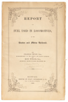 Report of Fuel Used in Locomotives on the Boston and Maine Railroad
