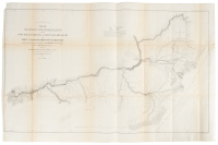 Map of Military Reconnaissance from Fort Dalles, Oregon, via Fort Wallah-Wallah, to Fort Taylor, Washington Territory