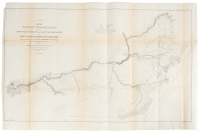 Map of Military Reconnaissance from Fort Dalles, Oregon, via Fort Wallah-Wallah, to Fort Taylor, Washington Territory