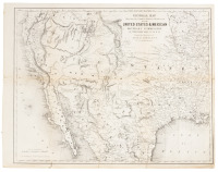 General Map Showing the Countries Explored & Surveyed by the United States & Mexican Boundary Commission, in the Years 1850, 51, 52 & 53, under the Direction of John R. Bartlett, U.S. Commissioner