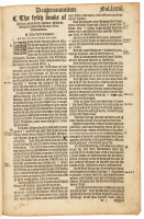 The Fyfth Booke of Moses, Called in the Hebrue: Ellehaddebarim, and in the Latyn, Deuteronomium - from the Great Bible of 1566