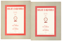 Song of an Old Woman. For Voice and Piano. Music by Paul Bowles. Words by Jane Bowles [cover title]