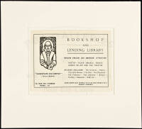 Business card for Sylvia Beach's Shakespeare and Company bookshop