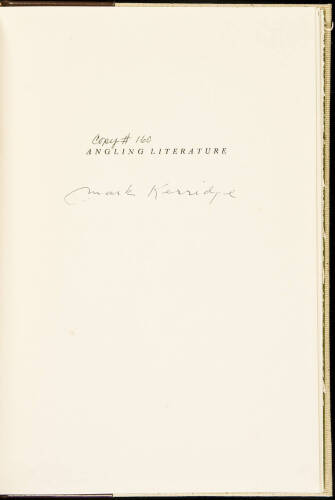 An Address on Angling Literature, Including Some Mysteries and Personal Observations as well as Some Comments on Piscatoria Californiana and Hints for Collectors of Angling Books