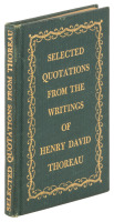 Selected Quotations from the Writings of Henry David Thoreau