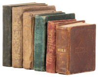 Six 19th Century Thumb Bibles