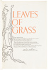 Leaves of Grass. Comprising all the Poems written by Walt Whitman following the Arrangement of the Edition of 1891-'2 - 4