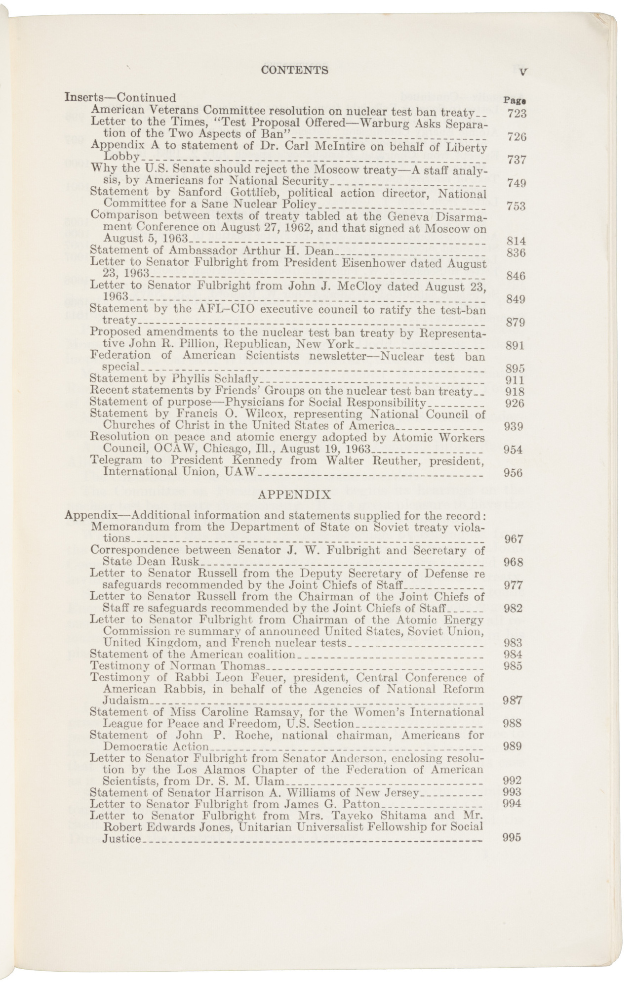 Two works relating to J. Robert Oppenheimer and the Nuclear Test Ban ...