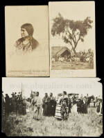 Three photographs of Native American subjects