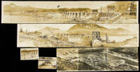 Three panoramic views of the Bonneville Dam