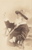 Portrait of Walt Whitman holding a butterfly, matted with large signature - 2