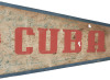 Cuban pennant from the 1953 XIV World Amateur Baseball Championship, signed by many players on the team - 5