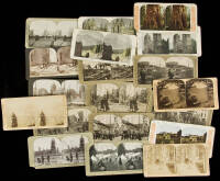 Eleven stereo views of the aftermath of San Francisco Earthquake of 1906 and eight stereo views of Western states
