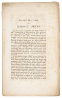 To the Electors of Massachusetts