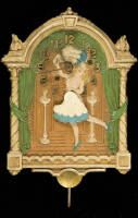 Animated Fan Dancer Clock from the Lux Clock Mfg. Co.