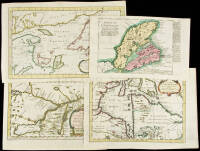 Four maps of portions of Canada