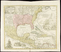 Regni Mexicani seu Novae Hispaniae Ludovicianae, N. Angliae, Carolinae, Virginiae, et Pensylvaniae nec non Insularum Archipelagi Mexicani in America Septentrionali Accurata Tabula ...